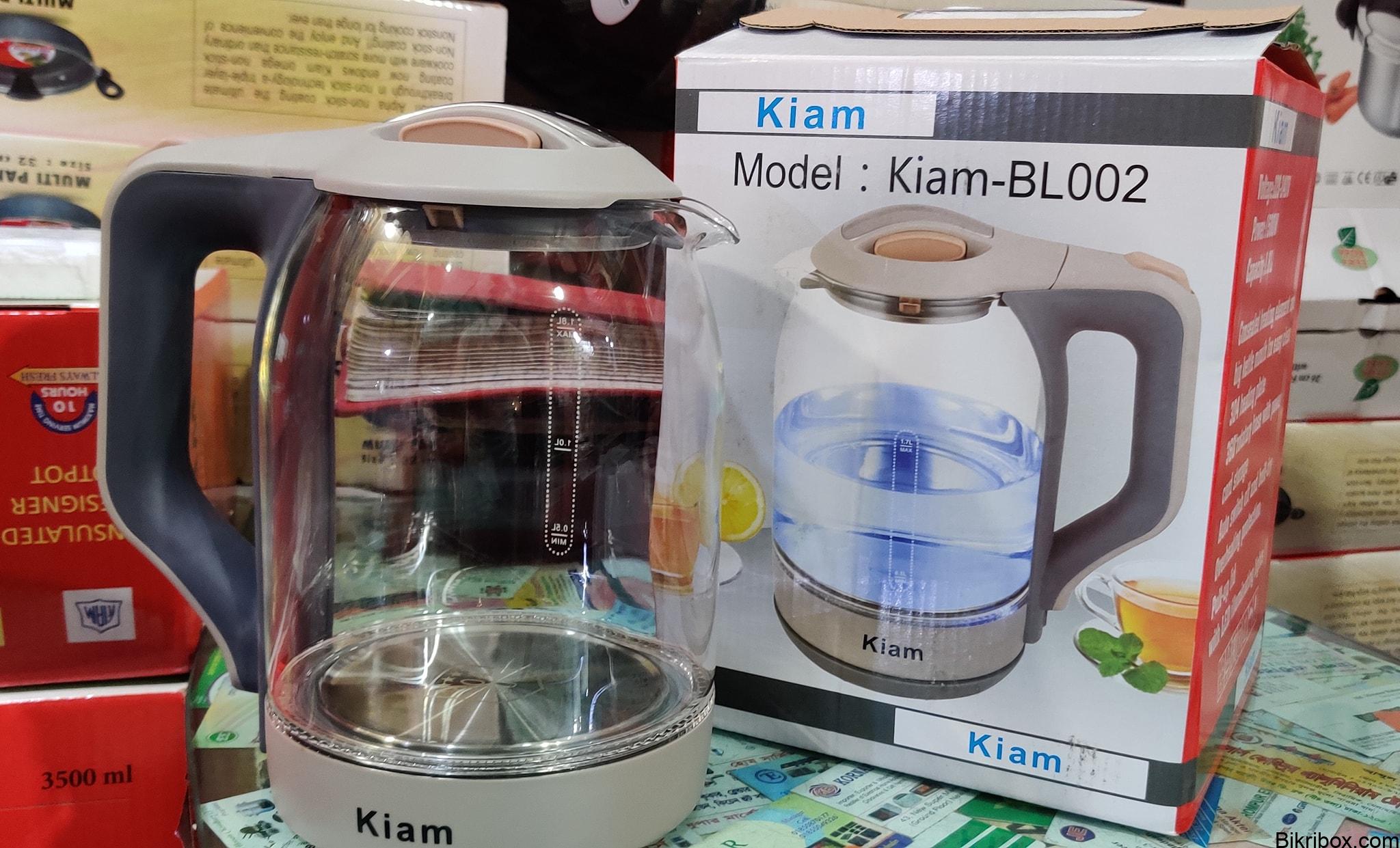 Kiam Electric Kettle BL002 Automatically turns Off – Automatic Over Heat Protection (1.8 L) - Image 2